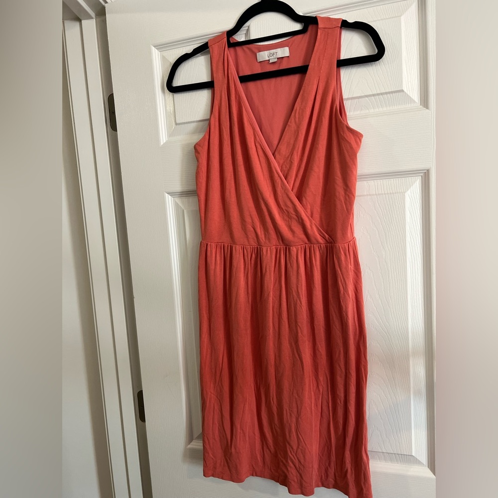 LOFT coral dress